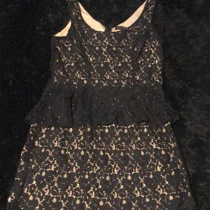 Black and Tan bodycon dress